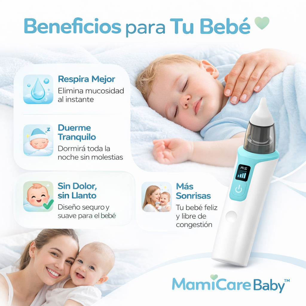MamiCare Baby™ Aspirador nasal para bebés